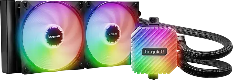 Система жидкостного охлаждения be quiet! Light Loop 240mm BW020, ARGB подсветка, 2 вентилятора Light Wings LX PWM, алюминиевый радиатор, для Intel LGA 1851/1700 и AMD AM5/AM4