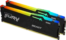 Memorie RAM Kingston FURY Beast RGB, DDR5 SDRAM, 6400 MHz, 32GB, KF564C32BBEAK2-32