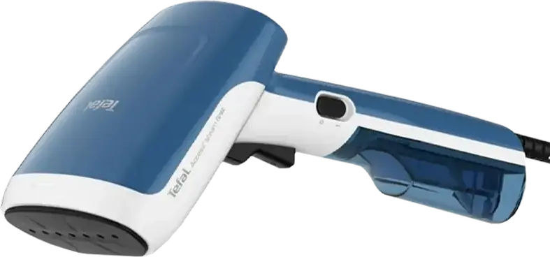 Ручной отпариватель для одежды Tefal DT6130E0, 1300 Вт, Постоянный пар 20 г/мин, Резервуар 70 мл, Керамическое покрытие, Антикапельная система, Белый и Синий