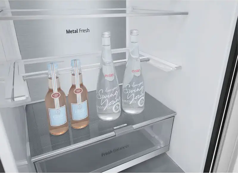 LG GBV7280 Combi Refrigerator Bottom Freezer 419L Energy Class B Color: Black Door Cooling+ Inverter Linear Compressor Freestanding 203 cm