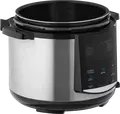 Ardesto MPC-P225 Electric Pressure Cooker Multicooker, 5L Cast Aluminum Non-Stick Bowl, 900W, 22 Automatic Programs, LED Touch Control, Silver/Black