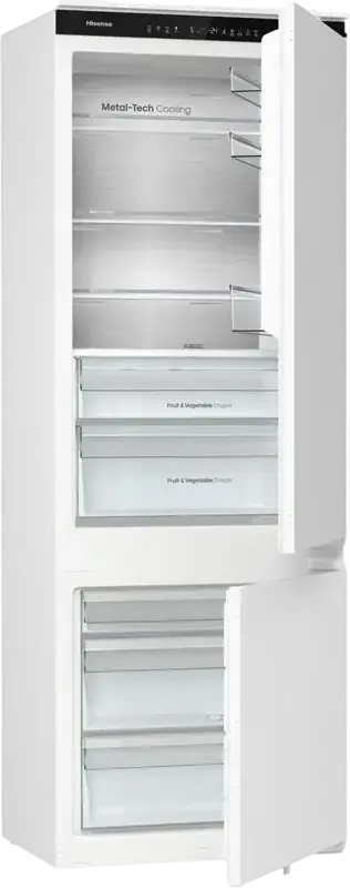 Hisense RB3B370SAWD1 Built-in Bottom Freezer Refrigerator, 377L, No Frost, Inverter Compressor, ConnectLife Smart Control, White, 193.6x69x54.5 cm