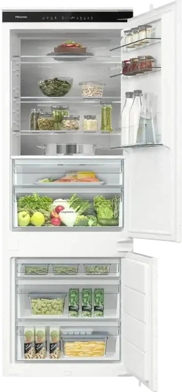 Hisense RB3B370SAWD1 Built-in Bottom Freezer Refrigerator, 377L, No Frost, Inverter Compressor, ConnectLife Smart Control, White, 193.6x69x54.5 cm