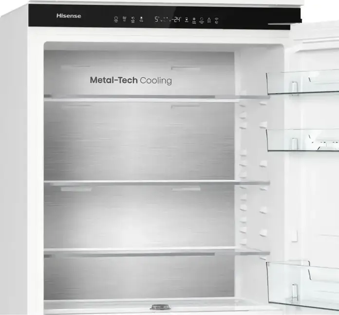 Hisense RB3B370SAWD1 Built-in Bottom Freezer Refrigerator, 377L, No Frost, Inverter Compressor, ConnectLife Smart Control, White, 193.6x69x54.5 cm