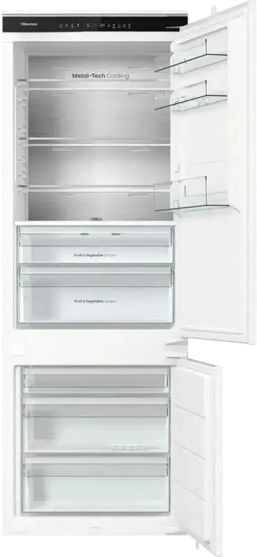 Hisense RB3B370SAWD1 Built-in Bottom Freezer Refrigerator, 377L, No Frost, Inverter Compressor, ConnectLife Smart Control, White, 193.6x69x54.5 cm