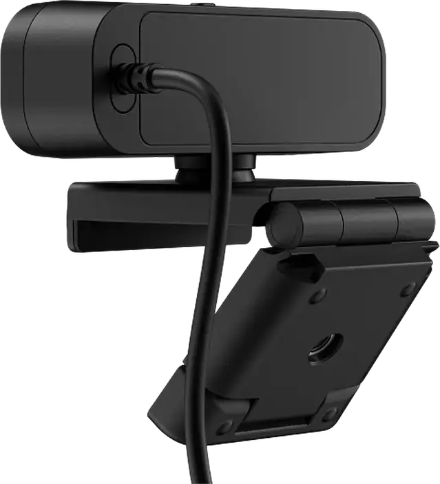 HP 430 FHD Webcam, 1080p Full HD, 30fps, Autofocus, 85° FOV, Built-in Microphone, Privacy Shutter, USB Type-A, Universal Clip, Black