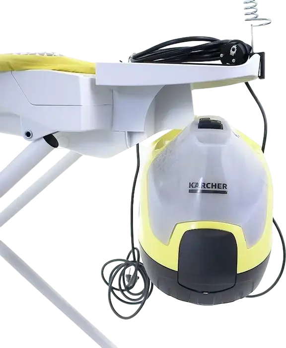 Karcher SI 4 EasyFix Iron Steam Ironing Station and Cleaner Hybrid, 2000W, 3.5 Bar, Integrated Ironing Board with Steam Suction, EasyFix Floor Nozzle