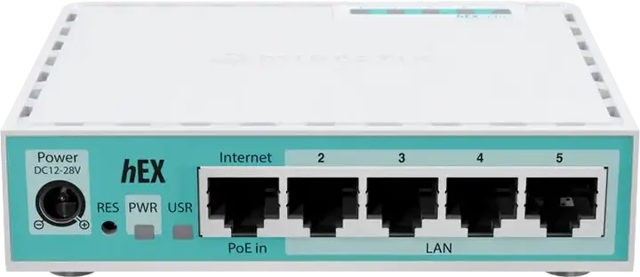 Router MikroTik hEX refresh E50UG Gigabit Ethernet, CPU ARM Dual-Core 950 MHz, RAM 512 MB, Stocare 128 MB NAND, 5 Porturi 10/100/1000 Mbps, USB 2.0, PoE