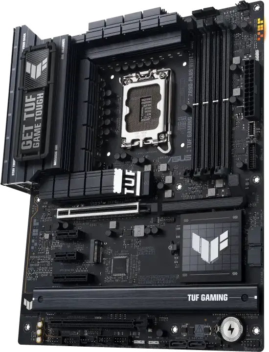 Placa de baza ASUS TUF GAMING Z890-PLUS WIFI LGA1851 Intel Z890 ATX DDR5 9066+ MT/s PCIe 5.0 Wi-Fi 7 Bluetooth 5.4 Thunderbolt 4 Intel Core Ultra Series 2