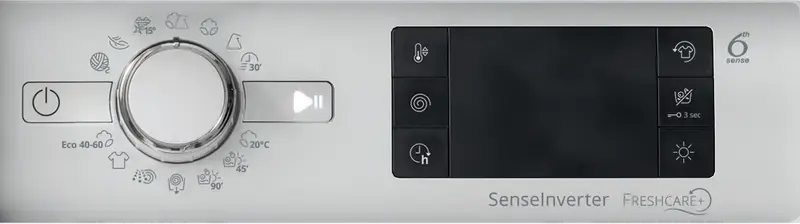 Встраиваемая стирально-сушильная машина Whirlpool BI WDWG 751482 EU N, 7кг стирка/5кг сушка, 1400 об/мин, инверторный двигатель, 6th Sense, белая