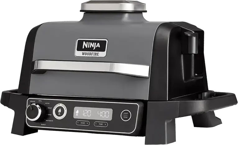 Grătar electric Ninja Woodfire OG701EU, 2400W, Gri