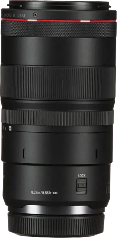 Obiectiv Canon RF 100mm f/2.8L Macro IS USM Telefoto Prime pentru Full Frame, Marire 1.4x, Autofocus Dual Nano USM, Stabilizare Imagine, Control SA, Etansare