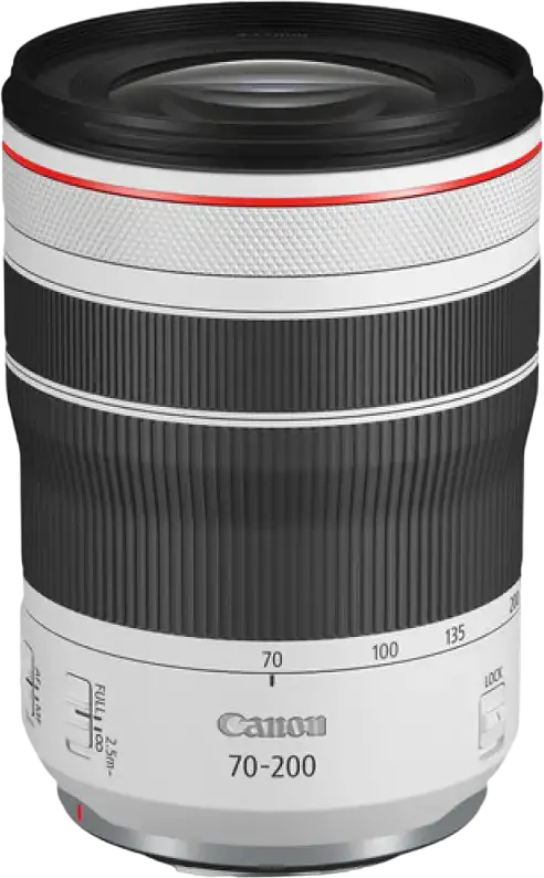 Obiectiv Telezoom Canon RF 70-200mm f/4 L IS USM pentru Full Frame, Dual Nano USM, Stabilizare Imagine 5 Trepte, Rezistenta la Intemperii, Filtru 77mm