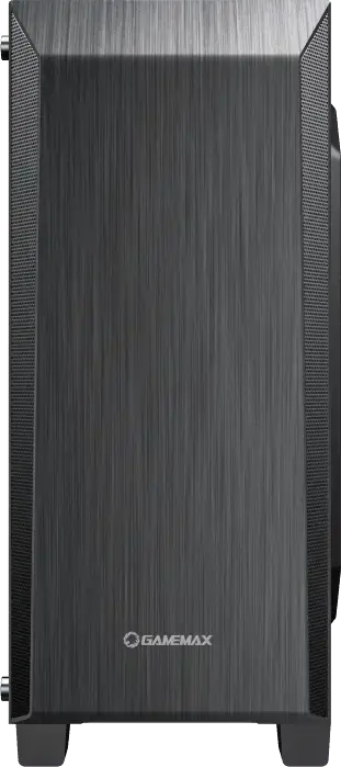 Gamemax Nova N5 Midi-Tower Gaming Case, Tempered Glass Side Panel, Mesh Front, ATX/M-ATX/ITX Support, ARGB Strip, 120mm FRGB Fan, Black