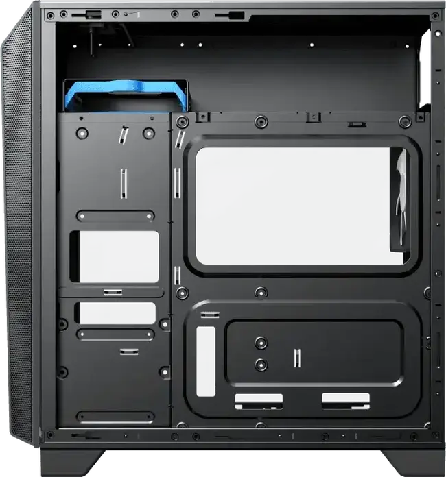 Gamemax Nova N5 Midi-Tower Gaming Case, Tempered Glass Side Panel, Mesh Front, ATX/M-ATX/ITX Support, ARGB Strip, 120mm FRGB Fan, Black