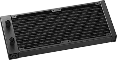 Cooler CPU Lichid AIO Deepcool LE240 PRO, Negru, Radiator Aluminiu 240mm, Dual Ventilatoare PWM FL12 SE, Iluminare ARGB, Tehnologie Anti-Scurgere, Intel LGA1851/1700/1200/115X, AMD AM5/AM4