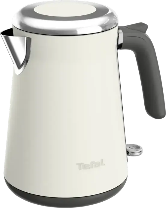 Fierbator electric Tefal KI666AE0 Collection, Capacitate 1.7L, Putere 2400W, Corp din Otel Inoxidabil, Filtru Anti-calcar, Protectie Impotriva Functionarii in Secat, Alb