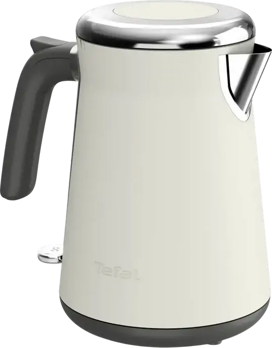 Fierbator electric Tefal KI666AE0 Collection, Capacitate 1.7L, Putere 2400W, Corp din Otel Inoxidabil, Filtru Anti-calcar, Protectie Impotriva Functionarii in Secat, Alb