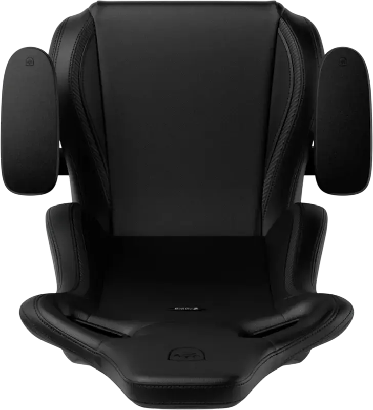 Scaun Gaming Ergonomic Noblechairs Epic, Piele PU Neagra, Scaun Stil Racing cu Cotiere 4D Reglabile, Perne pentru Gat si Lombar din Spuma cu Memorie, Baza cu 5 Roti