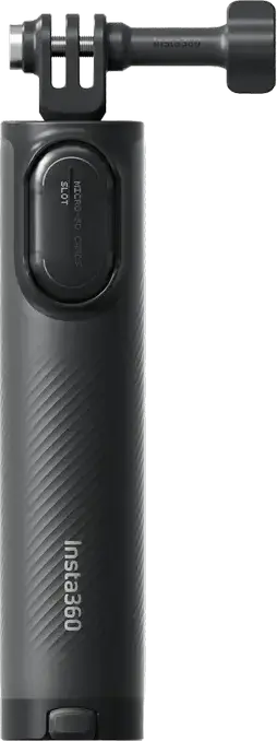 Insta360 Mini 2-in-1 Tripod 2.0 Stativ si Selfie Stick din Aluminiu, Extensibil 4 Sectiuni pana la 58cm, cu Slot pentru Telecomanda si microSD, Negru