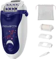 Rowenta Silence Soft EP5625F0 Epilator, 24 Stainless Steel Tweezers, Integrated Vision Light, Active Massage, Exfoliation, Dry Use, Violet
