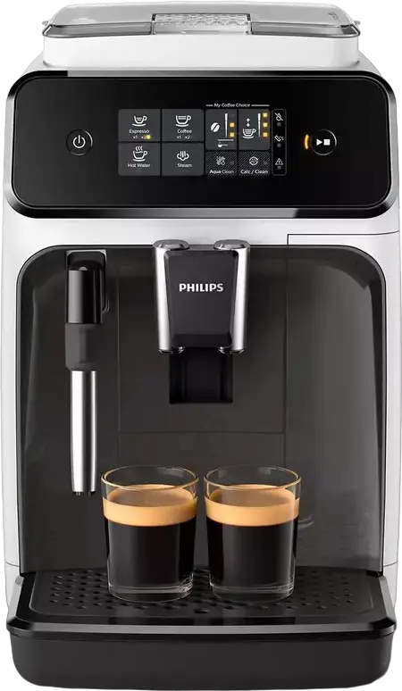 aparat de cafea espresso automat Philips Seria 1200 EP1223/00, rasnita cu discuri ceramice 12 trepte, presiune 15 bar, filtru AquaClean, duza abur