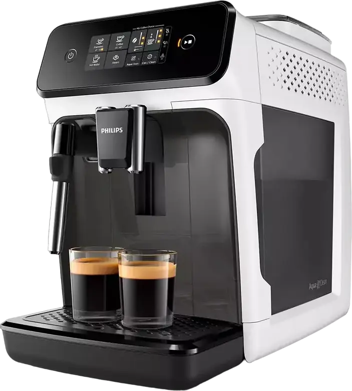 aparat de cafea espresso automat Philips Seria 1200 EP1223/00, rasnita cu discuri ceramice 12 trepte, presiune 15 bar, filtru AquaClean, duza abur