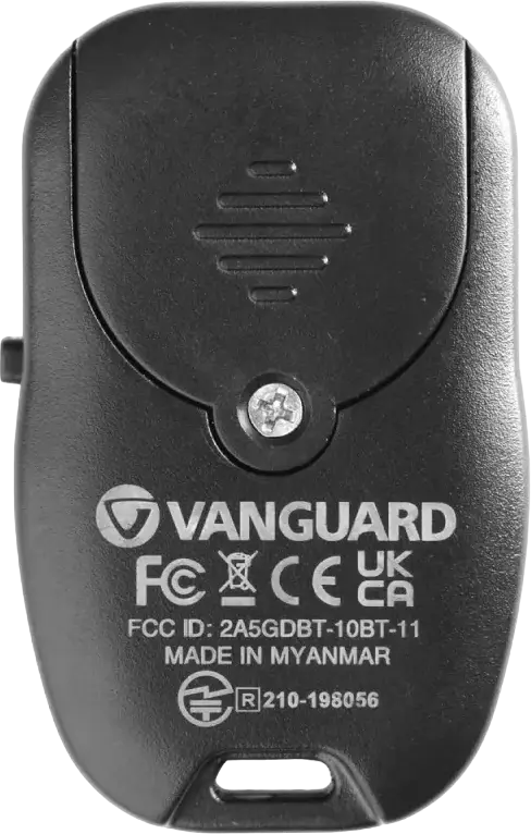 Vanguard VEO BT-11 Bluetooth Smartphone Remote Control for iOS and Android, Camera Shutter Trigger and Video Recording Remote, Black, 20g