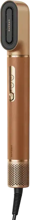 Styling Hair Dryer Dreame Airstyle Pro, 1300W, Motor 110,000 RPM, Ionizare, 7 Accesorii, Jet de Aer Rece, Amber Gold