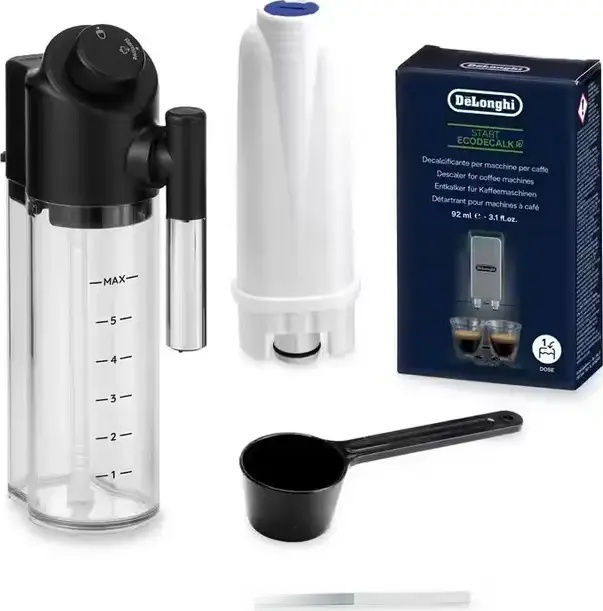 DeLonghi Magnifica Evo Next ECAM 310.60.B Automatic Espresso Machine, Black, 15 Bar, LatteCrema Hot System, TFT Touch Display, Steel Grinder, 1.8L Tank