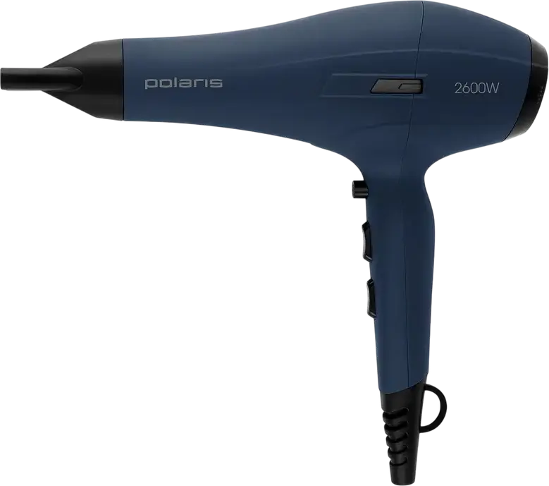 Fön Polaris PHD 2600ACi Salon Hair Profesional cu motor AC, 2600W, Generator de Ioni, Mod Color Defense, Difuzor si Concentrator, Albastru