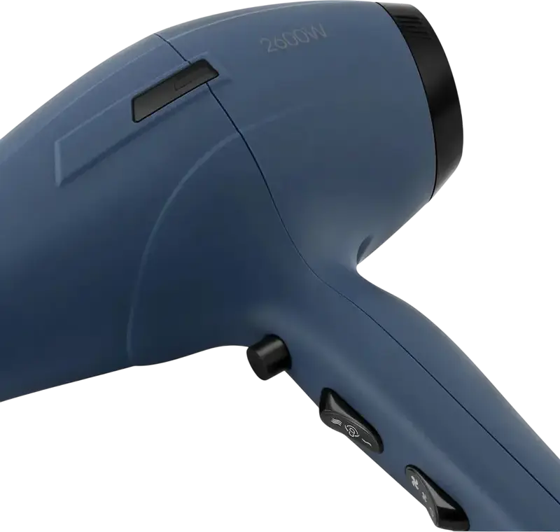 Fön Polaris PHD 2600ACi Salon Hair Profesional cu motor AC, 2600W, Generator de Ioni, Mod Color Defense, Difuzor si Concentrator, Albastru