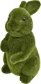 Zayka Bolshoy Decorative Rabbit Figure, Artificial Moss Texture, Green Color, 30 cm Height