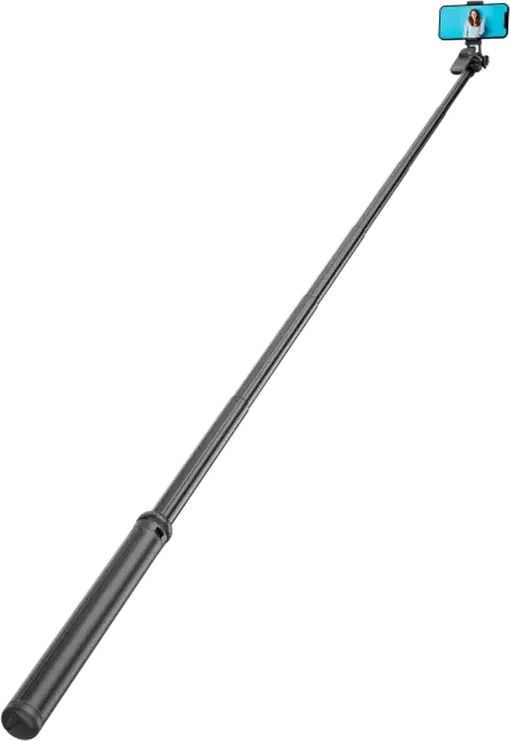 Proove Elevate X Selfie Stick and Tripod Hybrid, 205.5 cm Max Length, Aluminum Alloy & ABS, Integrated Tripod Base with Remote Control, Black