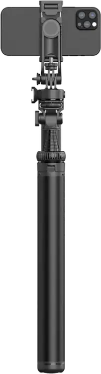 Proove Elevate X Selfie Stick and Tripod Hybrid, 205.5 cm Max Length, Aluminum Alloy & ABS, Integrated Tripod Base with Remote Control, Black