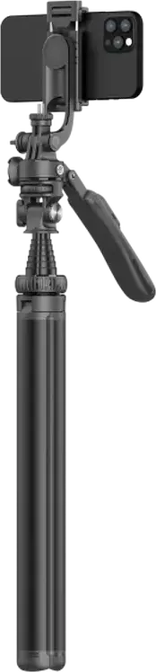 Proove Elevate X Selfie Stick and Tripod Hybrid, 205.5 cm Max Length, Aluminum Alloy & ABS, Integrated Tripod Base with Remote Control, Black