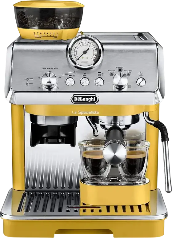 Cafetiera manuala DeLonghi EC9155.YE, 1400W, Galben