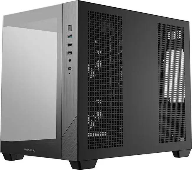 Carcasă PC Deepcool CG330 3F, Midi-Tower, Fără PSU, Negru