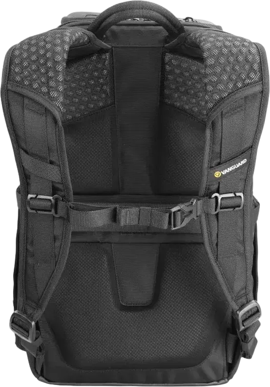 Vanguard VEO Adaptor S46 Camera Backpack, Black, 18L Waterproof Bag for DSLR/Mirrorless, 15-inch Laptop Compartment, Side & Rear Access, Tripod Carry System