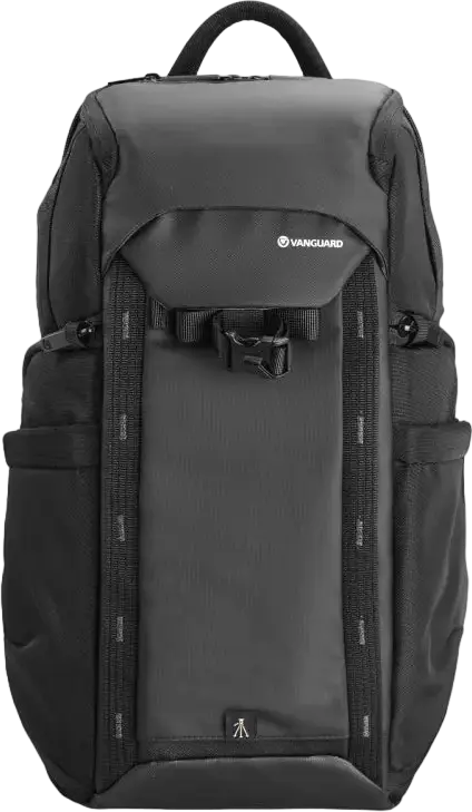 Vanguard VEO Adaptor S46 Camera Backpack, Black, 18L Waterproof Bag for DSLR/Mirrorless, 15-inch Laptop Compartment, Side & Rear Access, Tripod Carry System