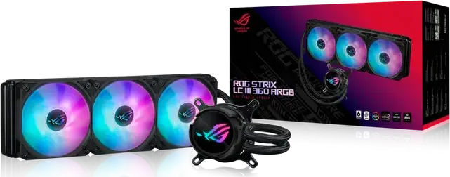 Răcitor CPU AIO ASUS ROG Strix LC III 360 ARGB, Radiator Aluminiu 360mm, Pompa Asetek Gen7 V2, 3 Ventilatoare 120mm AF-12S ARGB, Intel LGA 1851/1700/1200/115X, AMD AM5/AM4