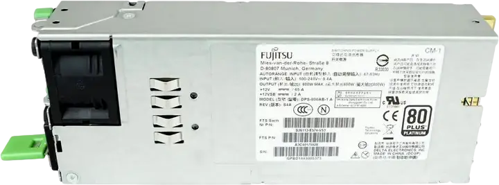Sursa de Alimentare Server Fujitsu S26113-F574-L13 DPS-800AB-1 800W 80 PLUS Platinum Modular Redundanta Hot-swap Gen2