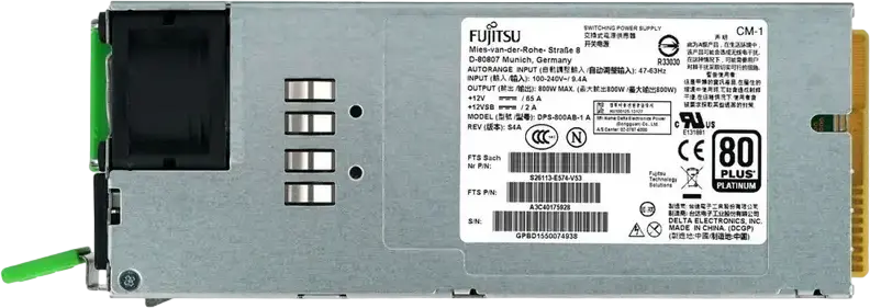 Sursa de Alimentare Server Fujitsu S26113-F574-L13 DPS-800AB-1 800W 80 PLUS Platinum Modular Redundanta Hot-swap Gen2