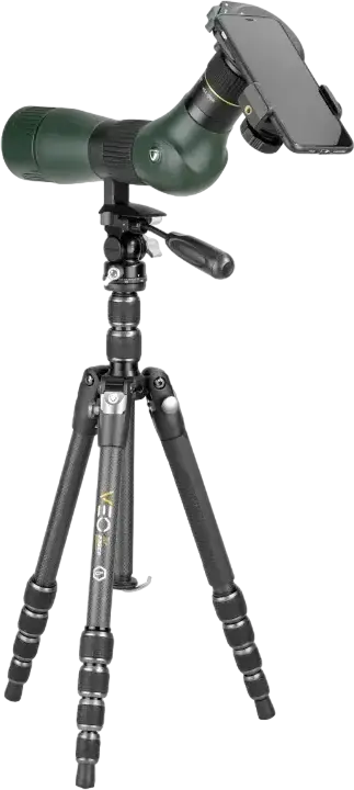 Tripod si Monopod de Calatorie Vanguard VEO 3T 235CP din Fibra de Carbon cu Cap PH-20 Pan-Tilt, Placa QS-65 Arca, Suporta 6kg, Inaltime Max 153.4cm