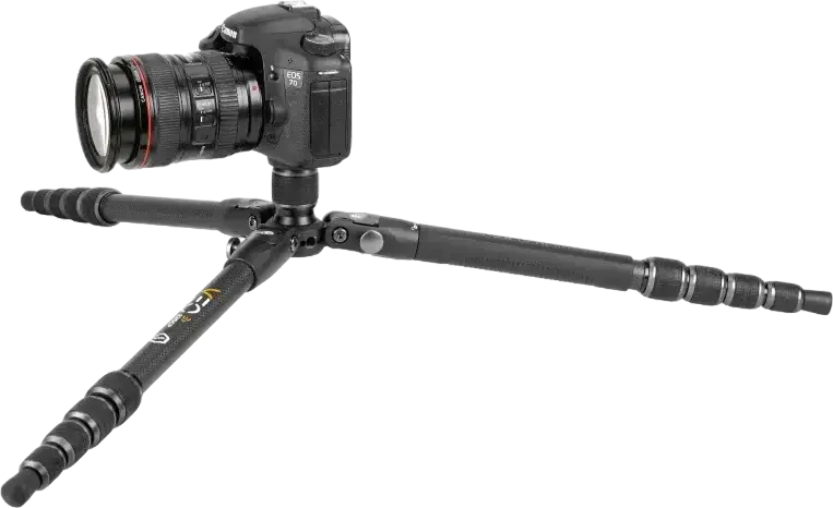 Tripod si Monopod de Calatorie Vanguard VEO 3T 235CP din Fibra de Carbon cu Cap PH-20 Pan-Tilt, Placa QS-65 Arca, Suporta 6kg, Inaltime Max 153.4cm