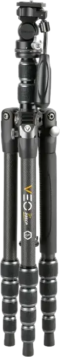 Tripod si Monopod de Calatorie Vanguard VEO 3T 235CP din Fibra de Carbon cu Cap PH-20 Pan-Tilt, Placa QS-65 Arca, Suporta 6kg, Inaltime Max 153.4cm