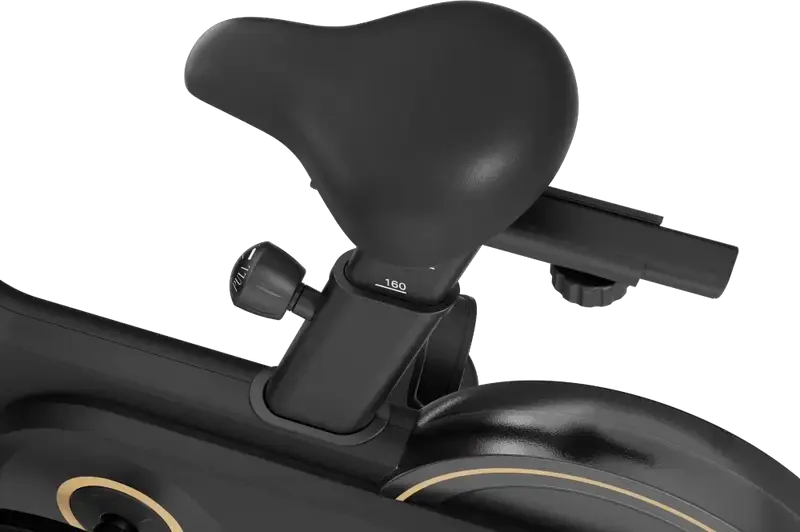 Bicicleta de Spinning Kingsmith PB-08S cu Rezistenta Magnetica, Volant 8kg, 40 Nivele de Intensitate, Ecran LED, Alimentare Auto-generatoare, Neagra