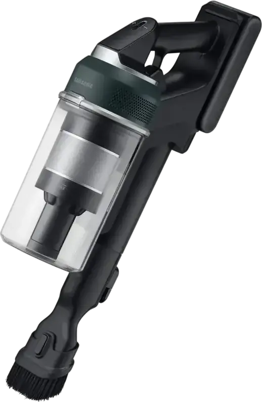 Aspirator fara fir Samsung VS70H25WFT Jet 85S Complete, Putere Suctie 250W, Motor HexaJet, Filtrare HEPA, Gri deschis, Autonomie 60 min