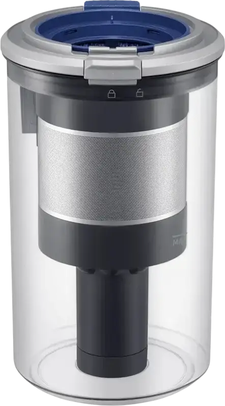 Aspirator fara fir Samsung VS70H25WFT Jet 85S Complete, Putere Suctie 250W, Motor HexaJet, Filtrare HEPA, Gri deschis, Autonomie 60 min
