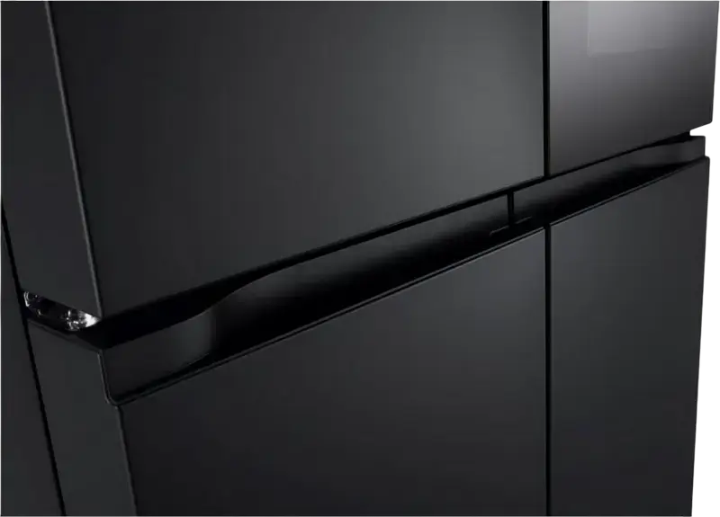 LG GMV860EPDE Multi-door Side-by-Side Refrigerator, InstaView Door-in-Door, No Frost, 530L Capacity, ThinQ Smart Control, Black, 83.5x178.7x73 cm